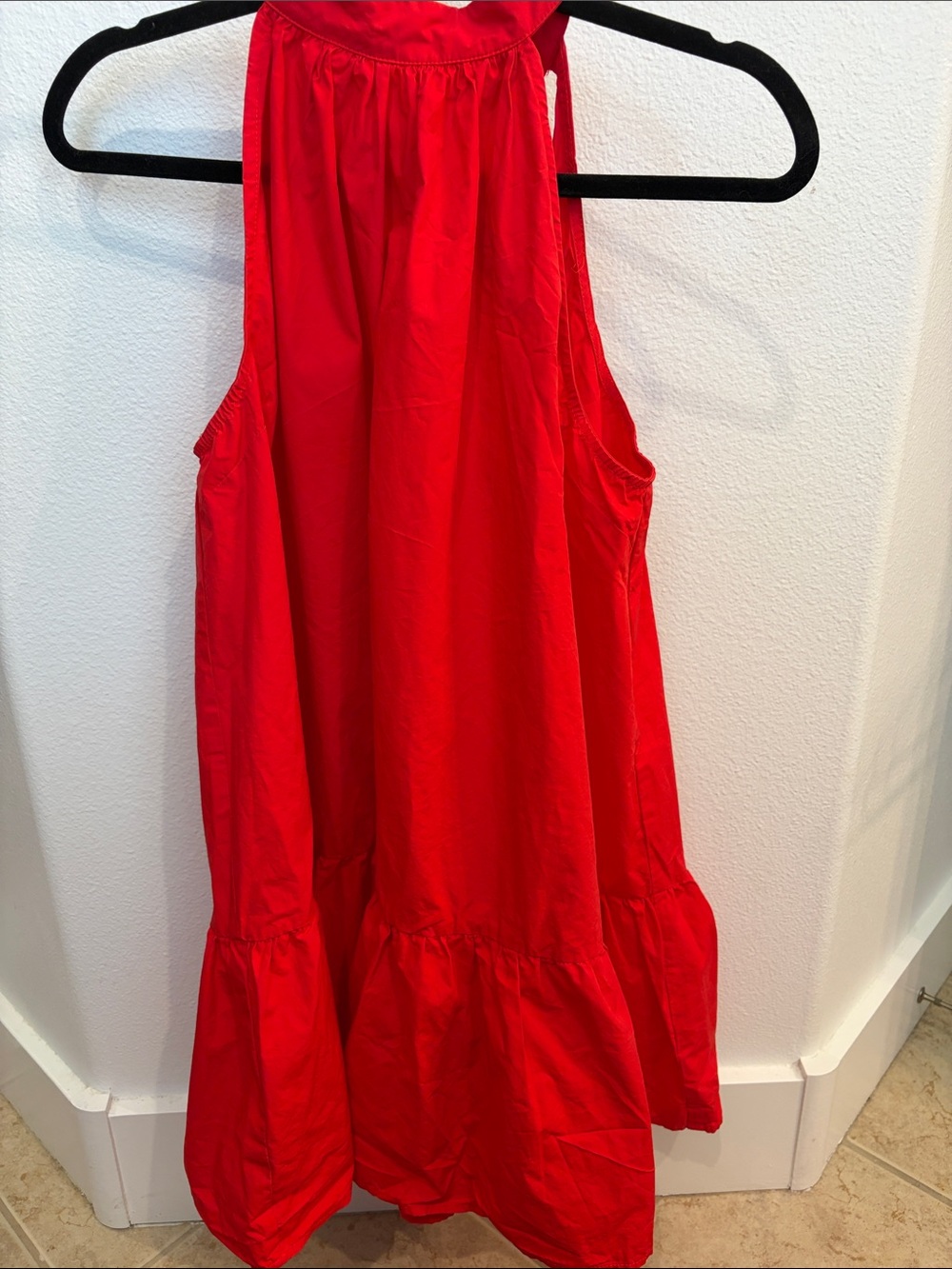 Red Halter Corley Dress